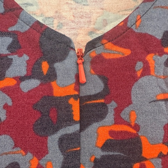 Karl by Karl Lagerfeld Long Sleeve V-neck Back Jersey Knit Dress - Size L - Picture 4 of 12